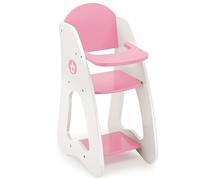 Bayer Design Mobilier De Poupée, Chaise Haute Princesse | en bois, avec plateau-repas intégré, robuste, accessoire de poupée pour les jeux de rôle des enfants