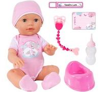 Bayer Design Poupée interactive Piccolina Love — Parle, fait pipi, cligne des yeux, Rose 42 cm