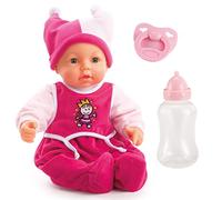 Bayer Design Poupon 46 cm, parlante, Bouge Ses lèvres, biberon, tétine