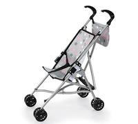 Bayer Design 30507AB Poussette Canne pour poupée avec Sac, Roues Doubles, Ceinture de sécurité, Pliable, en métal