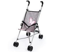 Bayer Design Poussette Canne pour poupée | pliable, ceinture de sécurité intégrée, roues doubles pour faciliter la poussée, en métal