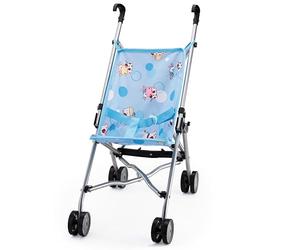 Bayer Design Poussette Canne pour poupée | pliable, ceinture de sécurité intégrée, roues doubles pour faciliter la poussée, en métal