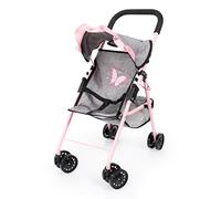 Bayer Design Poussette de poupée, lit, Sac, Tapis de Jeu et Accessoires, Gris, Rose