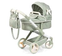 Bayer Design Poussette Landau pour poupée Xeo avec Sac | transformable en poussette canne pour poupon, hauteur réglable, poignée réversible, sac à bandoulière, panier intégré