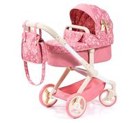 Bayer Design Poussette Landau pour poupée Xeo avec Sac | transformable en poussette canne pour poupon, hauteur réglable, poignée réversible, sac à bandoulière, panier intégré