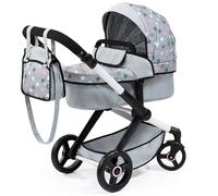 Bayer Design Poussette Landau pour poupée Xeo avec Sac | transformable en poussette canne pour poupon, hauteur réglable, poignée réversible, sac à bandoulière, panier intégré