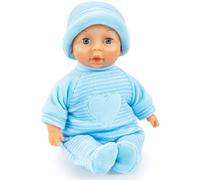 Bayer Design Première poupée, Poupon pour câliner, 28 cm, Yeux Mobiles | avec un corps souple, une tenue douillette avec un bonnet, pour les enfants à partir de 10 mois