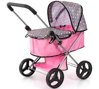 Bayer Design Poussette pour poupées 14966AA pliable avec panier intégré jusqu'à 46 cm