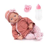 Bayer Design Reborn poupée 38 cm, réaliste, comme Vrai, tétine, biberon | poupon bébé, nouveau né, très détaillée, avec une superbe tenue et des accessoires, pour les jeux de rôle