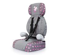 Bayer Design Siège Auto pour poupée avec accoudoirs | position assise droite grâce au dossier et à l'appui-tête, ceinture de sécurité, housse, pour poupées jusqu'à 46 cm