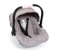 Bayer Design siège d'auto de poupée avec Pare-Soleil, Ceinture de sécurité | accessoire poupon jusqu'à 46cm, avec revêtement en tissu rembourré, le siège se balance, pour dormir, nourrir et porter
