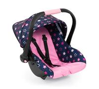 Bayer Design siège d'auto de poupée avec Pare-Soleil, Ceinture de sécurité | accessoire poupon jusqu'à 46cm, avec revêtement en tissu rembourré, le siège se balance, pour dormir, nourrir et porter