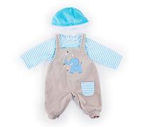 Bayer Design Vêtements pour poupée 84676AA - Salopette, T-shirt et bonnet éléphant 40-46 cm