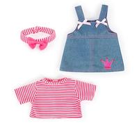 Bayer Design 83853AA Vêtements pour poupée de 33-38cm, Accessoires pour poupées, Robe du Jean, T-Shirt