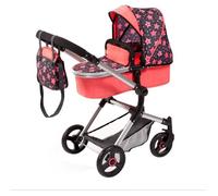 Bayer Design 18405AA Landau pour poupée Neo Vario avec Sac, Convertible en Poussette Canne, Pliable, réglable, Reversible