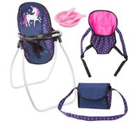 Bayer Design Set accessoires pour poupée Reig Musicales 9 en 1 licorne bleu/rose