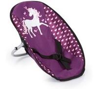 Bayer Design 63637AB Chaise Haute pour Poupon, Porte-bébé pour poupée, Sac, Accessoire, Rose, Prune