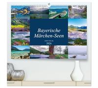 Bayerische Märchen-Seen (hochwertiger Premium Wandkalender 2026 DIN A2 quer), Kunstdruck in Hochglanz: Diesmal lade ich Sie auf eine schöne Reise über bayerische Märchenseen ein.