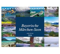 Bayerische Märchen-Seen (Tischkalender 2026 DIN A5 quer), CALVENDO Monatskalender: Diesmal lade ich Sie auf eine schöne Reise über bayerische Märchenseen ein.