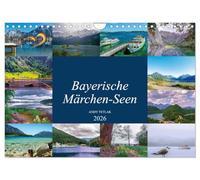 Bayerische Märchen-Seen (Wandkalender 2026 DIN A4 quer), CALVENDO Monatskalender: Diesmal lade ich Sie auf eine schöne Reise über bayerische Märchenseen ein.
