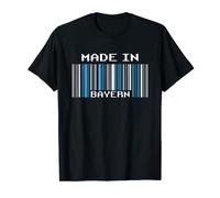Bayern Barcorde Made in Bayern Code à barres Humour T-Shirt