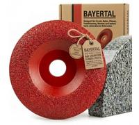 BAYERTAL® Disque à meuler diamanté bombé 125 mm x 22,23 - Pour granit, marbre, pierre, carrelage - Disque diamanté - Revêtu de diamants industriels - Meule diamantée Ø 125 mm