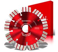 BAYERTAL® Disque diamanté 125 mm x 22,23 - Premium pour meuleuse d’angle & Flex. Découpe pro, rapide et précise de pierre et béton.