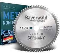 Bayerwald - Carbure de tungstène - Ø 182 mm x 2,8 mm x 20 mm | Denture trapézoïdale plate négative (48 dents) | Lame de scie circulaire en aluminium pour métaux non ferreux et plastique PVC