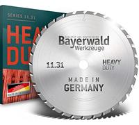 Bayerwald - Lame de scie circulaire Carbure de tungstène - Ø 400 mm x 4,2 mm x 30 mm | Denture plate avec chanfrein (28 dents) | Trous borgnes combinés |"RÉSISTANT AUX CLOCHES" pour une utilisation ex