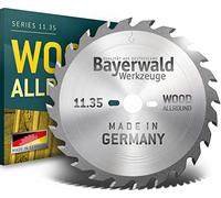Bayerwald - Lame de scie circulaire portative Carbure de tungstène pour le bois - Ø 200 mm x 2,8 mm x 30 mm | Denture alternée (16 dents/très grossier) | Trous secondaires : 2/7/42