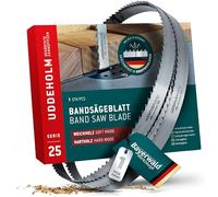 Bayerwald Uddeholm lame de scie à ruban à pointes dentées trempées - 3380 x 25 x 0.5 x 7 / pour tous les types de bois courants/bande de scie adaptée à Elektra Beckum. Einhell. Metabo et bien d'autres