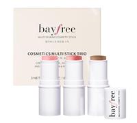 bayfree 3 PCS Makeup Cream Contour Stick Set, Highlighter & Bronzer & Blush Stick, Tenue Longue et Finition Naturelle Matte & Lumineuse, Multi-Usage, Adapté à Tous Types de Peau