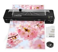 BAYGE Plastifieuse, Plastifieuse A3 Machine 70S à réchauffement rapide avec coupe-papier intégré, Plastification Thermique et à Froid 5 en 1 pour A3 A4 A5 A6