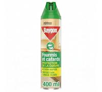Baygon Insecticide anti-cafards et anti-fourmis Bombe 400 ml