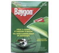 BAYGON Piège à cafards et poissons d'argent X5