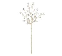 bayicie Faux Crystal Christmas Tree Picks with Bendable Wire for Decor | Lightweight acrylic beads with faceted design designed for holiday trees and events D