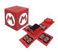 BAYINBROOK Étui de Rangement pour Cartes Switch - 16 Jeux, Compact & Léger (5,7 cm) - Design Mignon et Pratique - Idéal pour Voyage - Accessoire Gamer et Protection Cartes (M Red)