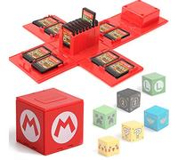 BAYINBROOK Étui de Rangement pour Jeux Nintendo Switch - Peut contenir jusqu'à 16 Jeux Système de Rangement de Protection Organisateur de Cartes de Jeu Étui Rigide avec 16emplacements (Rouge)