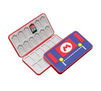BAYINBROOK Étui de Rangement pour Jeux pour Nintendo Switch, Boîte de Rangement pour Cartes de Jeu, Switch Porte Cartes de Jeux Grande Capacité pour 24 NS 24 TF Cartes (Rouge Chiffon)