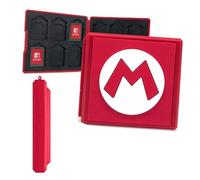 BAYINBROOK Étui de Rangement pour Jeux pour Nintendo Switch, Portable Étui à Cartes de Jeu Switch Porte-Cartes, Grande Capacité de 12 Emplacements (Red Mario)