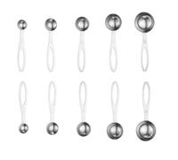 BAYLI Lot De 10 Cuillères Doseuses En Acier Inoxydable, Rond