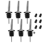BAYLI Lot De 6 Becs Verseurs En Acier Inoxydable Pour Bouteilles (Silber)
