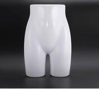 Bayli Mannequin de vitrine féminin pour présentation de sous-vêtements tels que culottes, slips, shorts et vêtements similaires | Torse femme en plastique blanc | Mannequin de vitrine