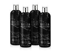 Baylis and Harding Elements Lot de 4 nettoyants pour le corps ambre foncé et figue, 500 ml (lot de 4) - Vegan Friendly