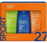 Baylis & Harding Coffret cadeau de douche revigorant pour homme Citrus, citron vert et menthe - Convient aux végétaliens (lot de 1)