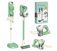 BAYMI Aspirateur Enfant Fonctionnel 3-en-1, Aspirateur Jouet Enfant avec Aspiration Réelle, Jouet Éducatif pour Un Jeu Réaliste dès 3 Ans
