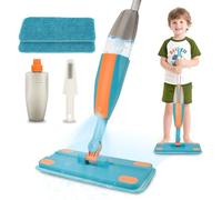 BAYMI Balai Spray pour Enfant - Jouet d'apprentissage Interactif Montessori avec Pulvérisateur d’Eau Réel et 2 Tampons Lavables - Balai Jouet pour Tout-Petits dès 3 Ans