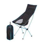 BAYNOPURIN Chaise Camping Chaise Pliante ultralégère, Amovible, Portable, légère, siège Extensible, for la pêche, Le Camping, Maison, Barbecue, Jardin(Big Light Blue)
