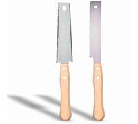 BAYON Lot de 2 Scies Japonaises à Main - Inclut Scie Ryoba Double Tranchant et Dozuki pour Coupe Fine - Scie de Menuisier Professionnelle pour Bois & Bricolage