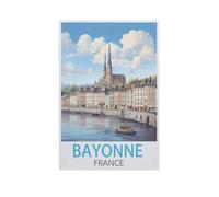 Bayonne, France，Puzzle en Bois 1000 Pieces Adultes Enfants Classique Jeu Cadeau（75x50cm）-AK21